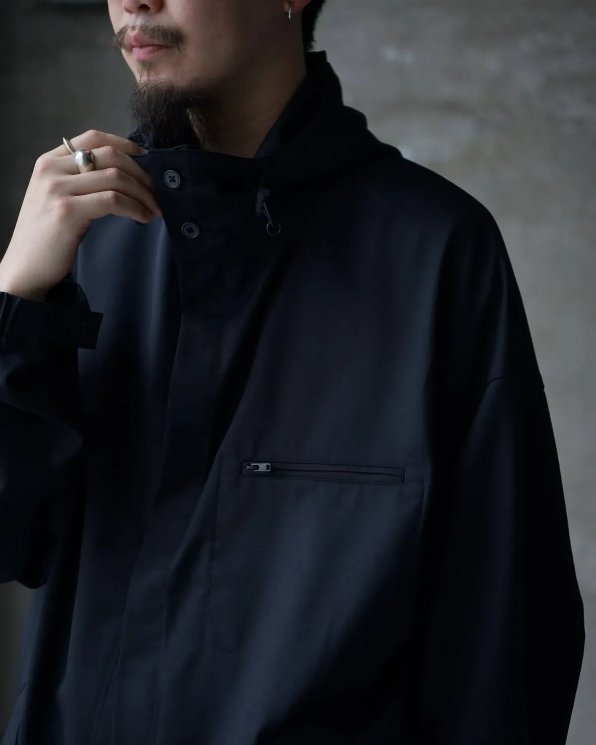 Y-3 / M REFINWOOL HOOD TOP 3STRP (JX7276-APPA25)
