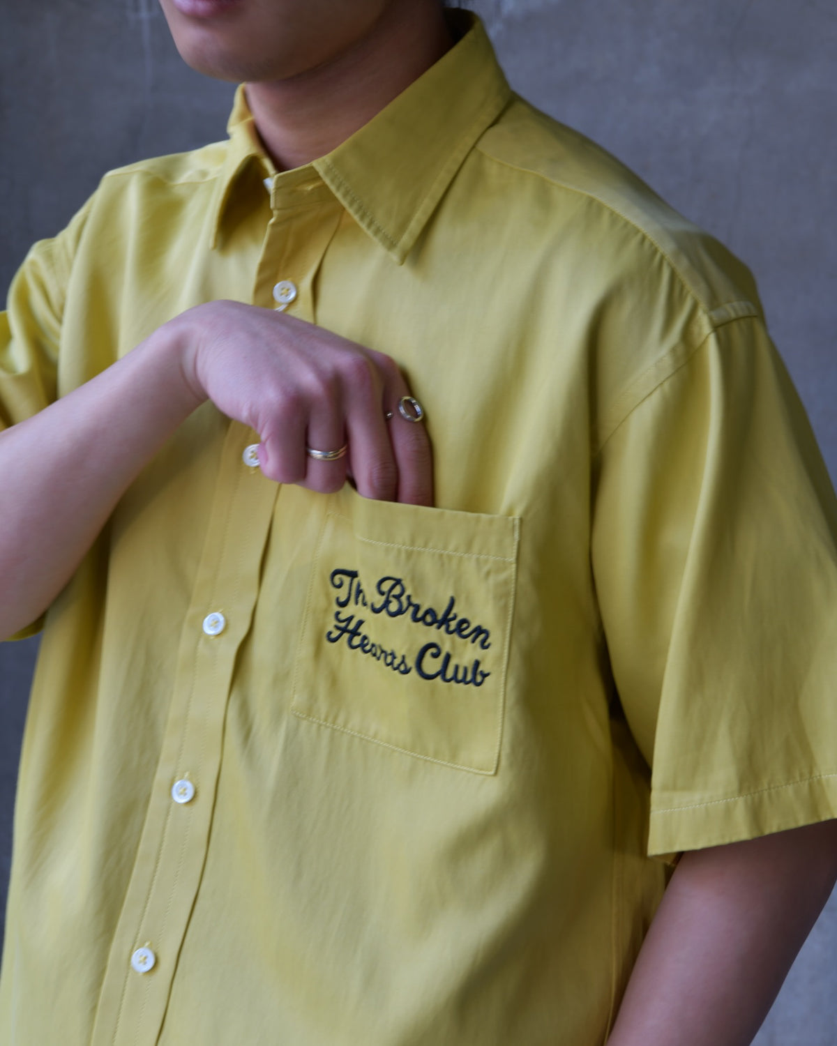 BEDWIN & THE HEARTBREAKERS / S/S WMBROIDERED SHIRT "BLUNT" (26SB1759)