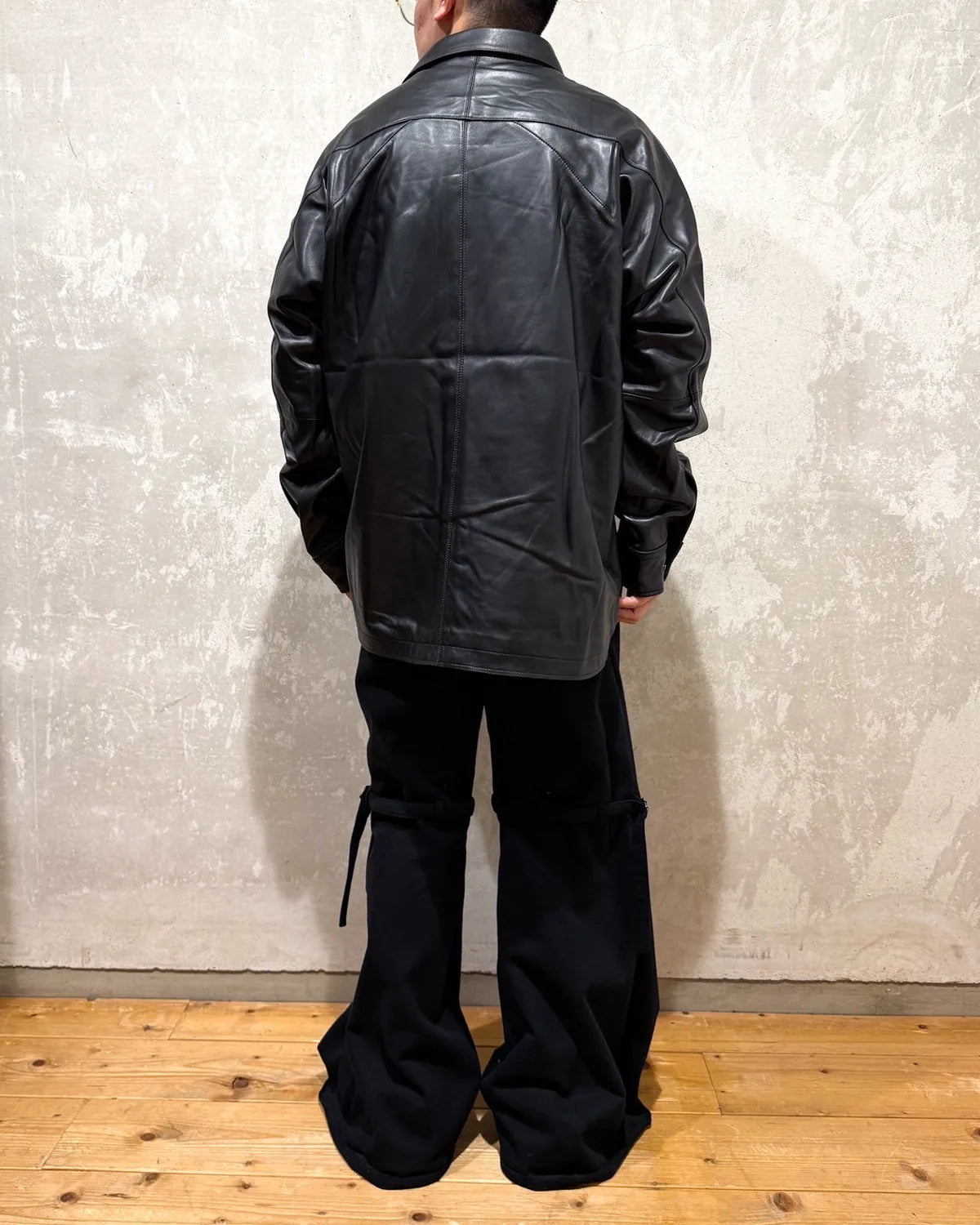 Tamme / LEATHER PCS SHIRT (25A0289)