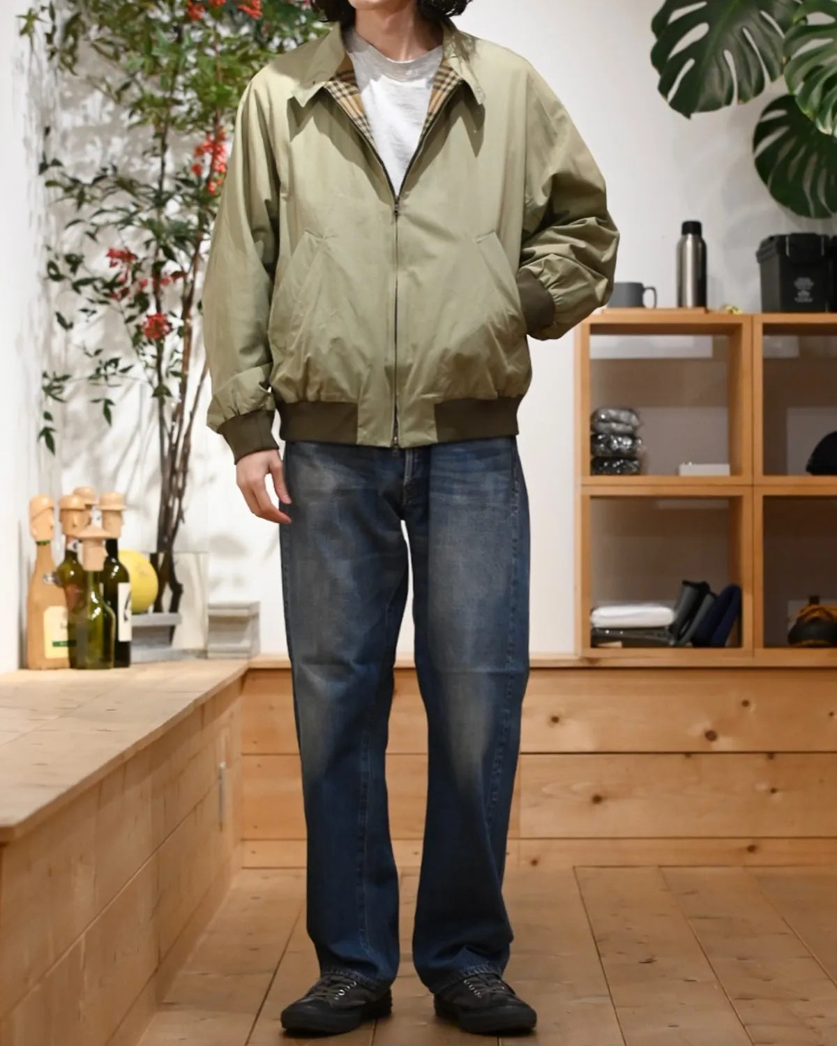 blurhms / Cooton Gabardine Harrington Jacket (BHS26S003)