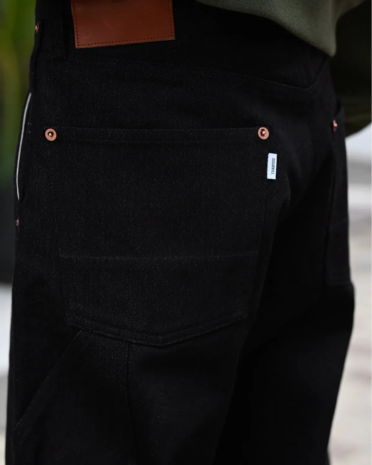 SUGARHILL / TWISTED HEATHER DENIM PANTS DOUBLE KNEE (25330410)
