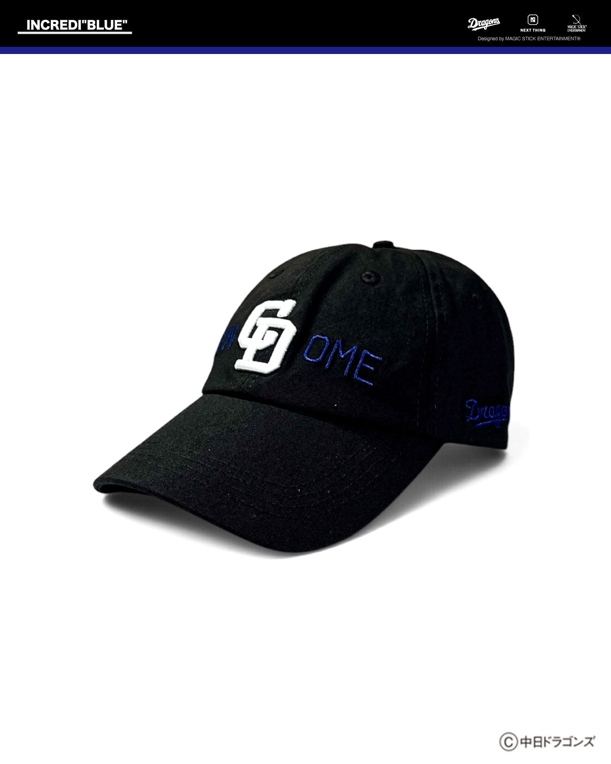 DRAGONS × NEXT THING × MAGIC STICK / WRINKLE NYLON BB CAP (26SS-CD-003)