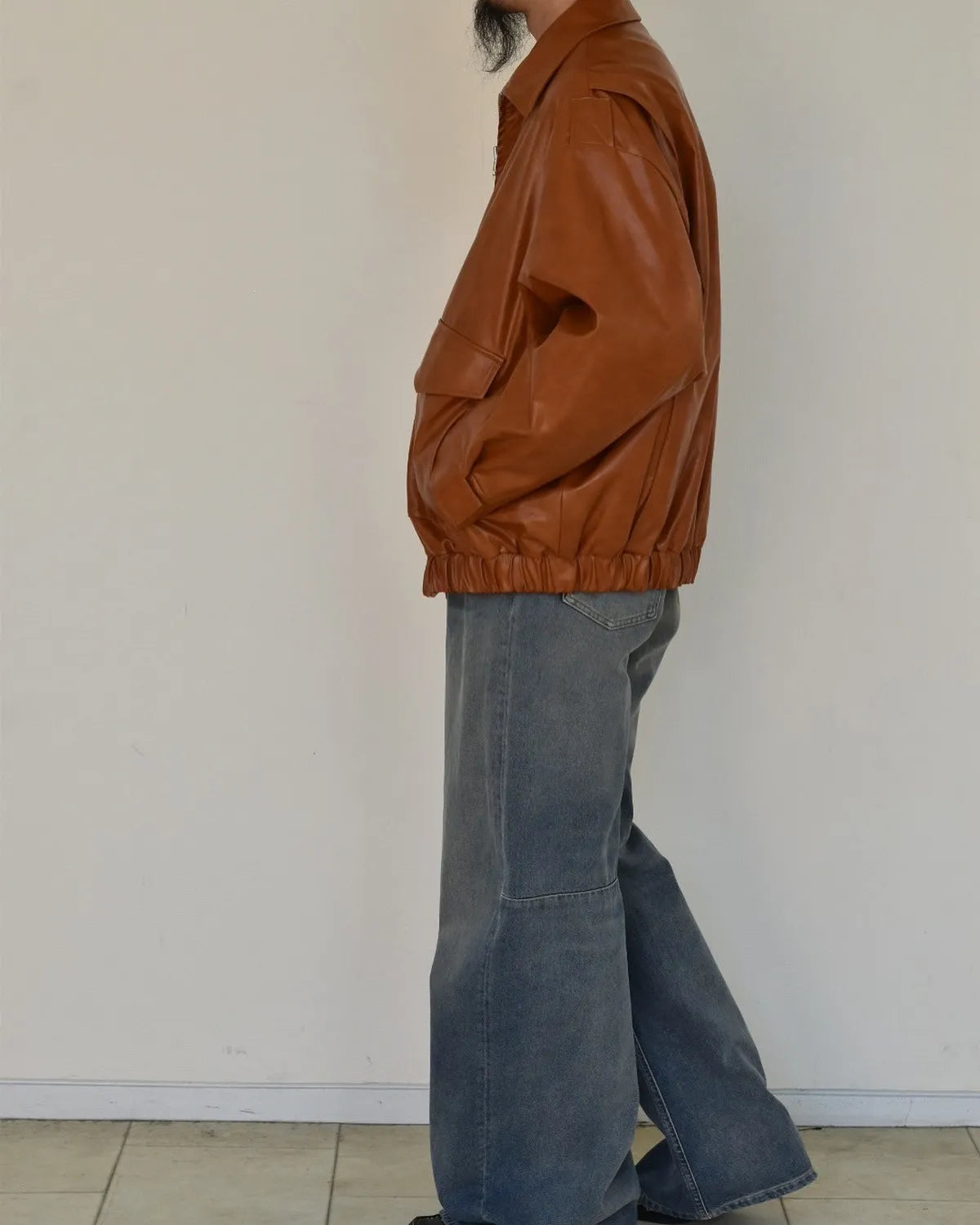 MM6 / フェイクレザージャケット (SH0AM0065M35465)