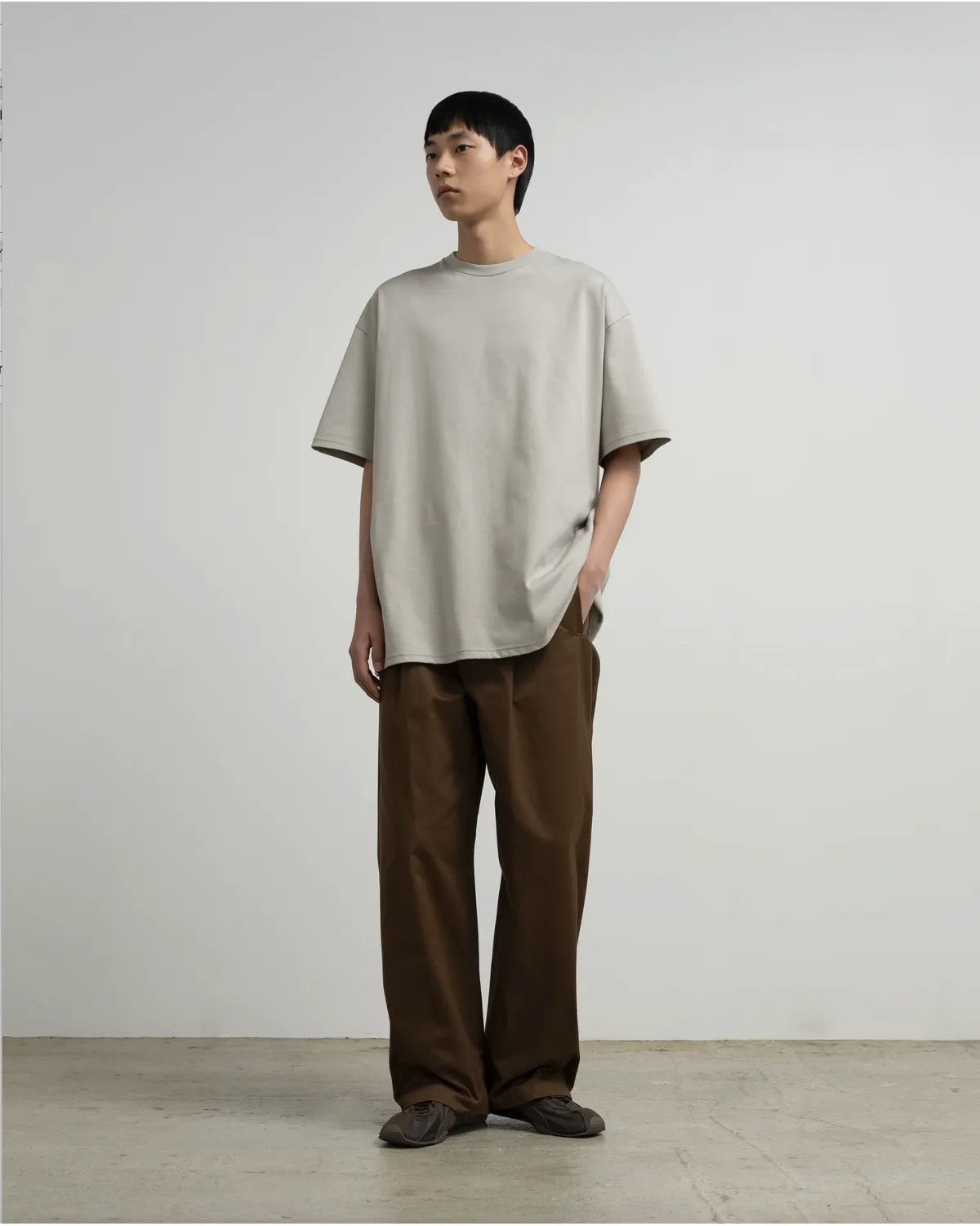 Graphpaper / Tri Spun Cotton S/S Oversized Tee (GM263-70359)