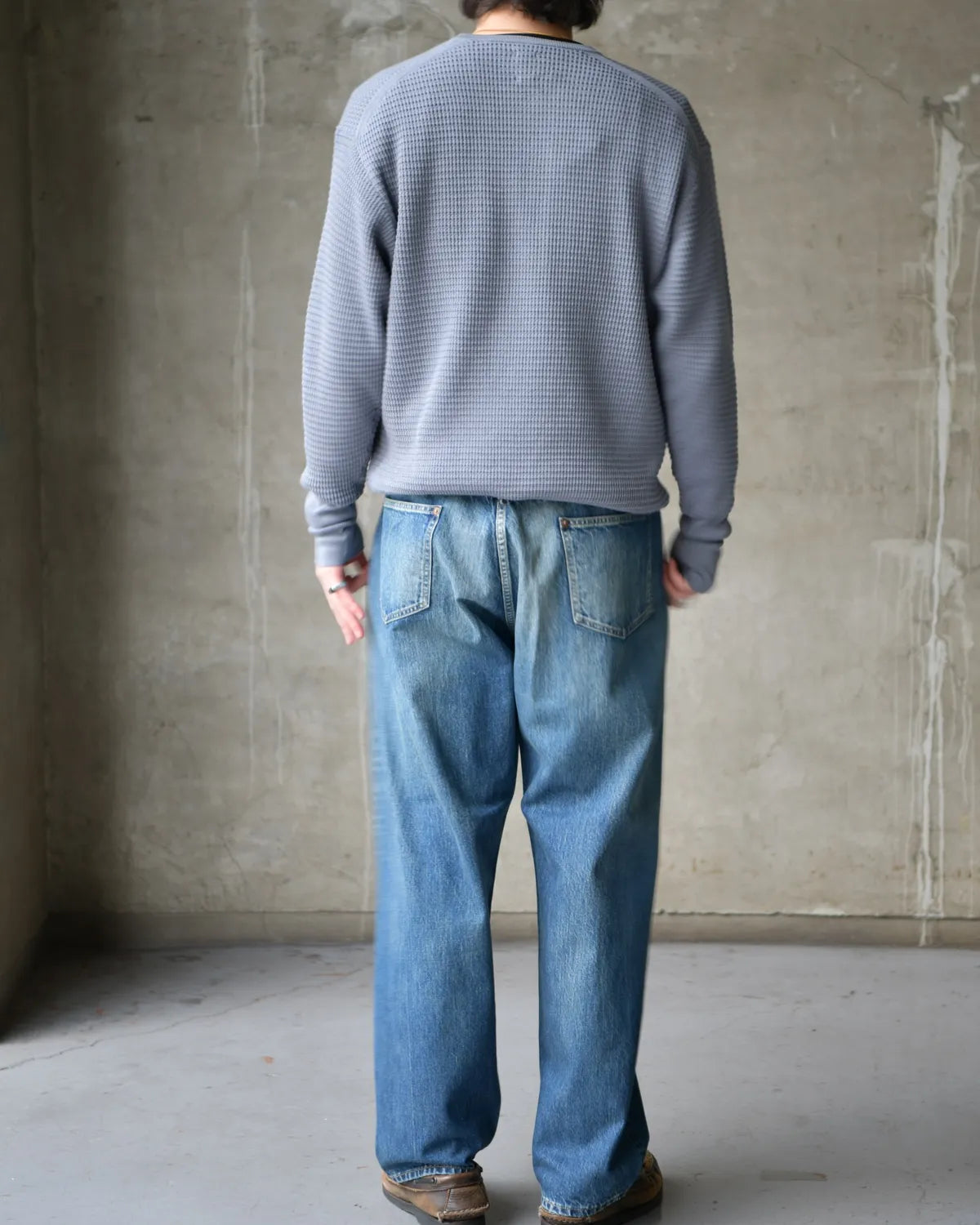 A.PRESSE / No.22 Washed Wide Denim Pants (AP-4003)
