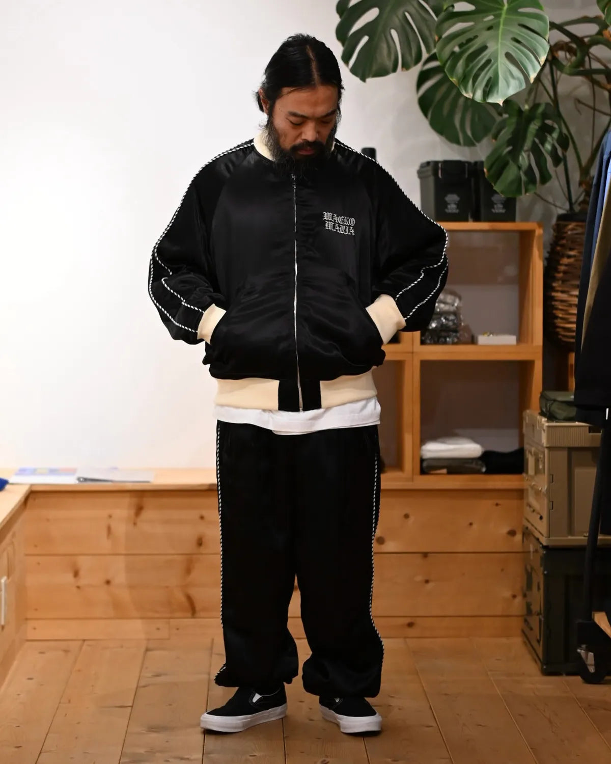 WACKO MARIA ブラック セットアップジャージ UMBRO / JERSEY TRACK 