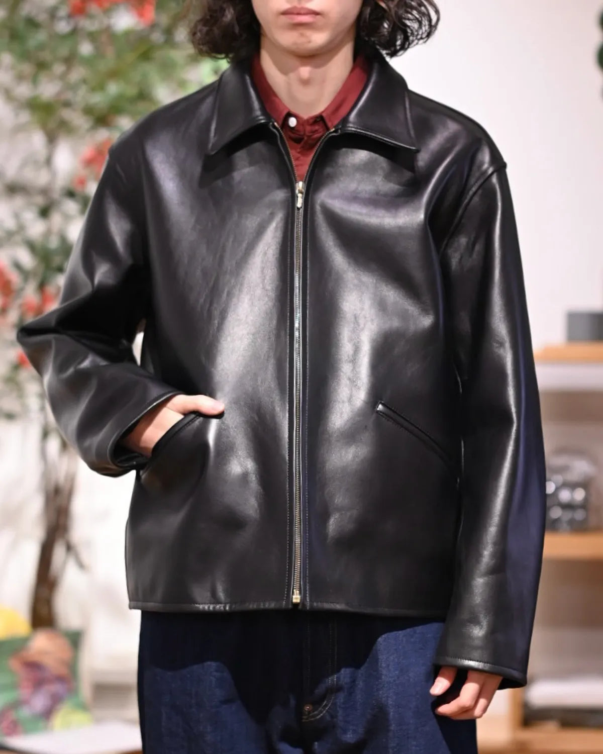A.PRESSE / Leather Sports Jacket (26SAP-01-01)