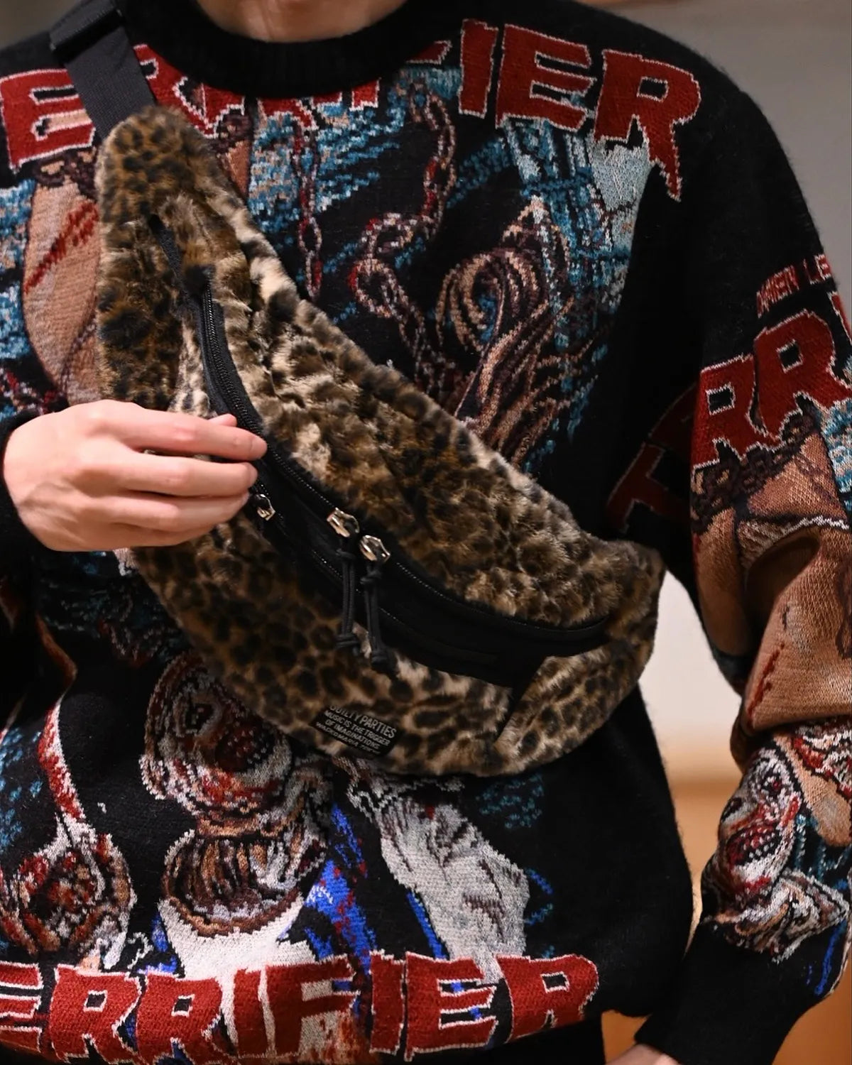 WACKO MARIA × SPEAK EASY / LEOPARD WAIST POUCH -TYPE-1- (25FW-WMA-BG08)