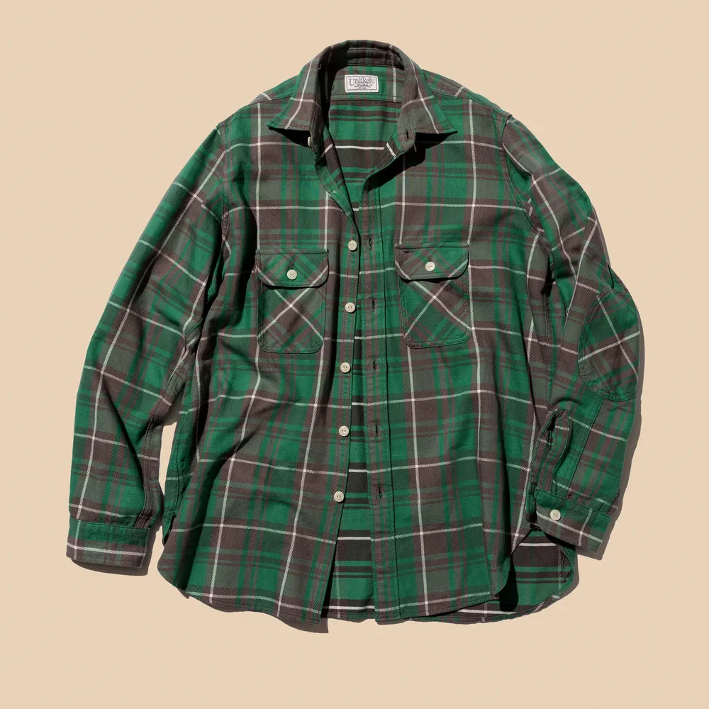 UnlikelyのUnlikely Elbow Patch Flannel WorkShirt
