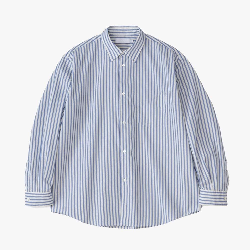 Graphpaper / Broad L/S Oversized Regular Collar Shirt (GM243-50001STB)