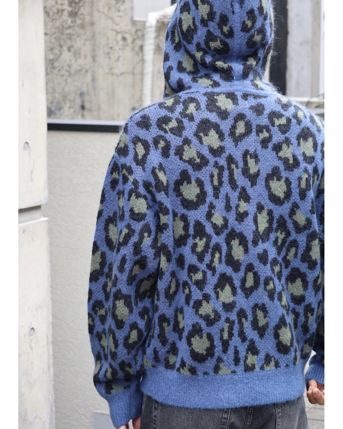 WOKE EDGE / Leoparad Mohair Zip Knit (2621-15913-0053004)