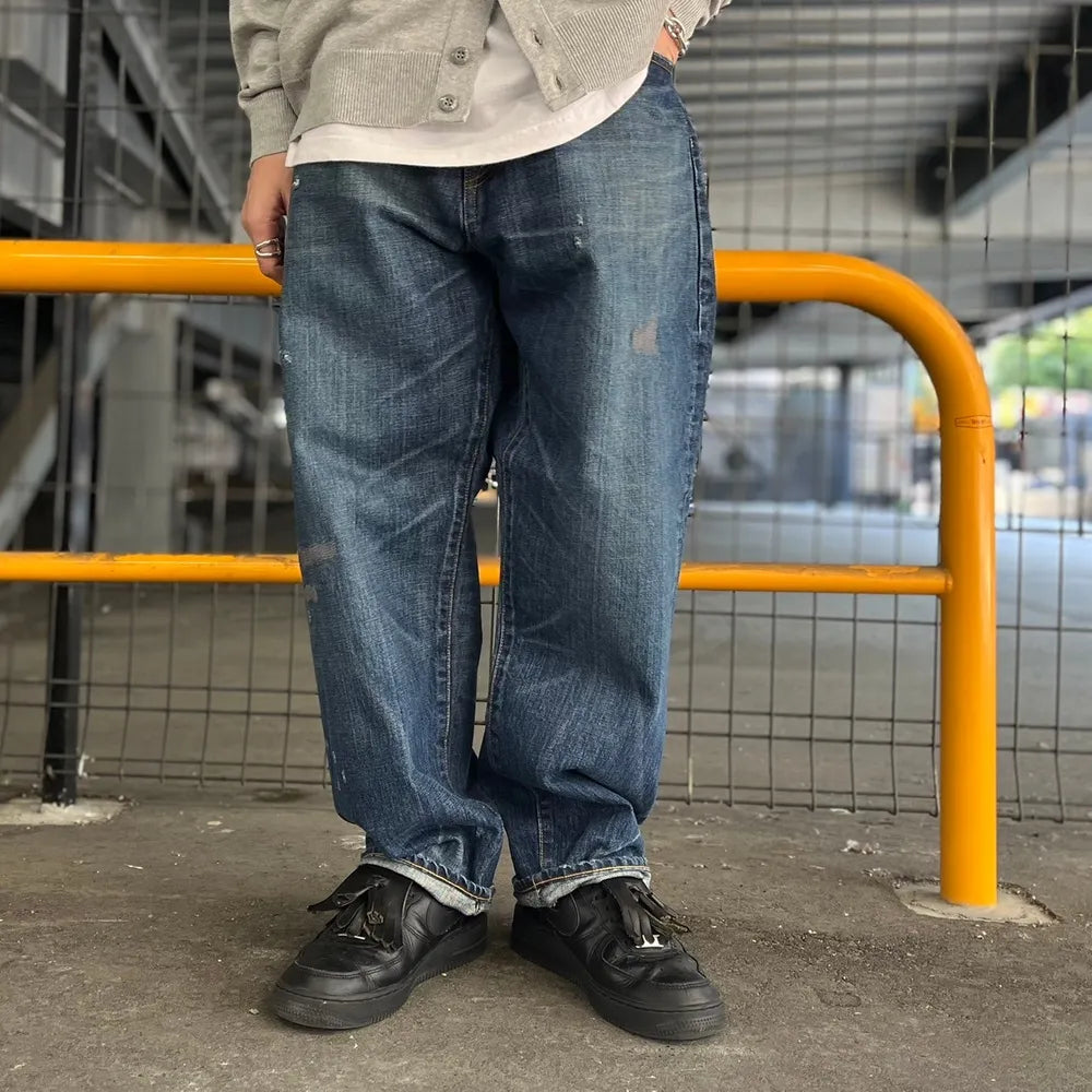 SEQUEL / × FRAGMENT DAMEGE DENIM PANTS (SQ-24SS-PT-04)