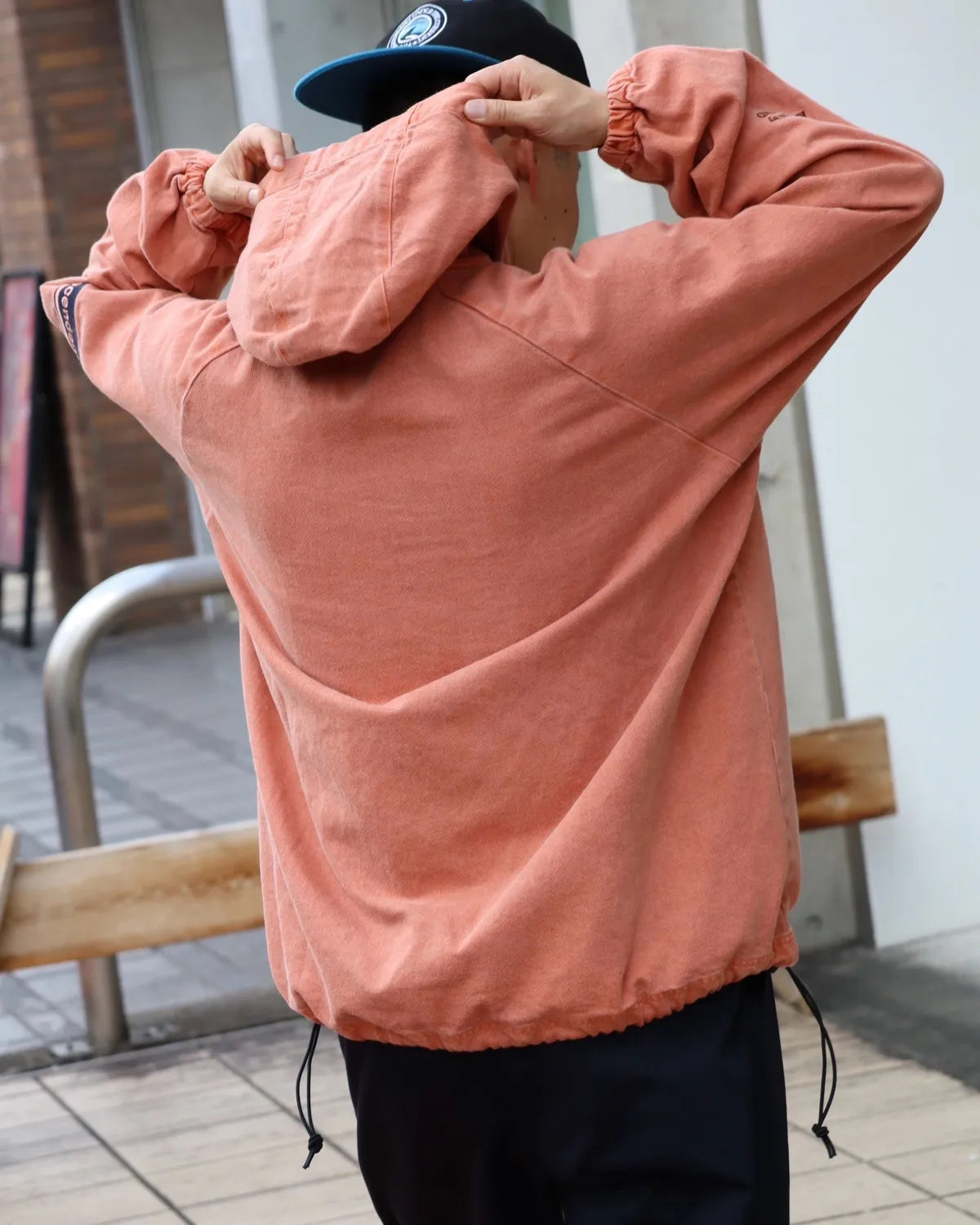 DESCENDANT / MOLE HOODED LS SHIRT PIGMENT DYE (262WVDS-SHM04)