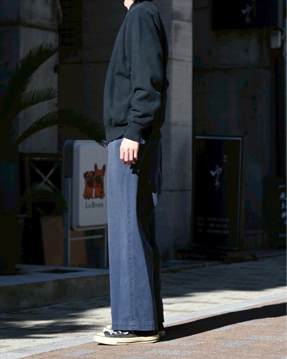 A.PRESSE / Vintage Half Zip Rib Collar Sweatshirt (26SAP-05-11)