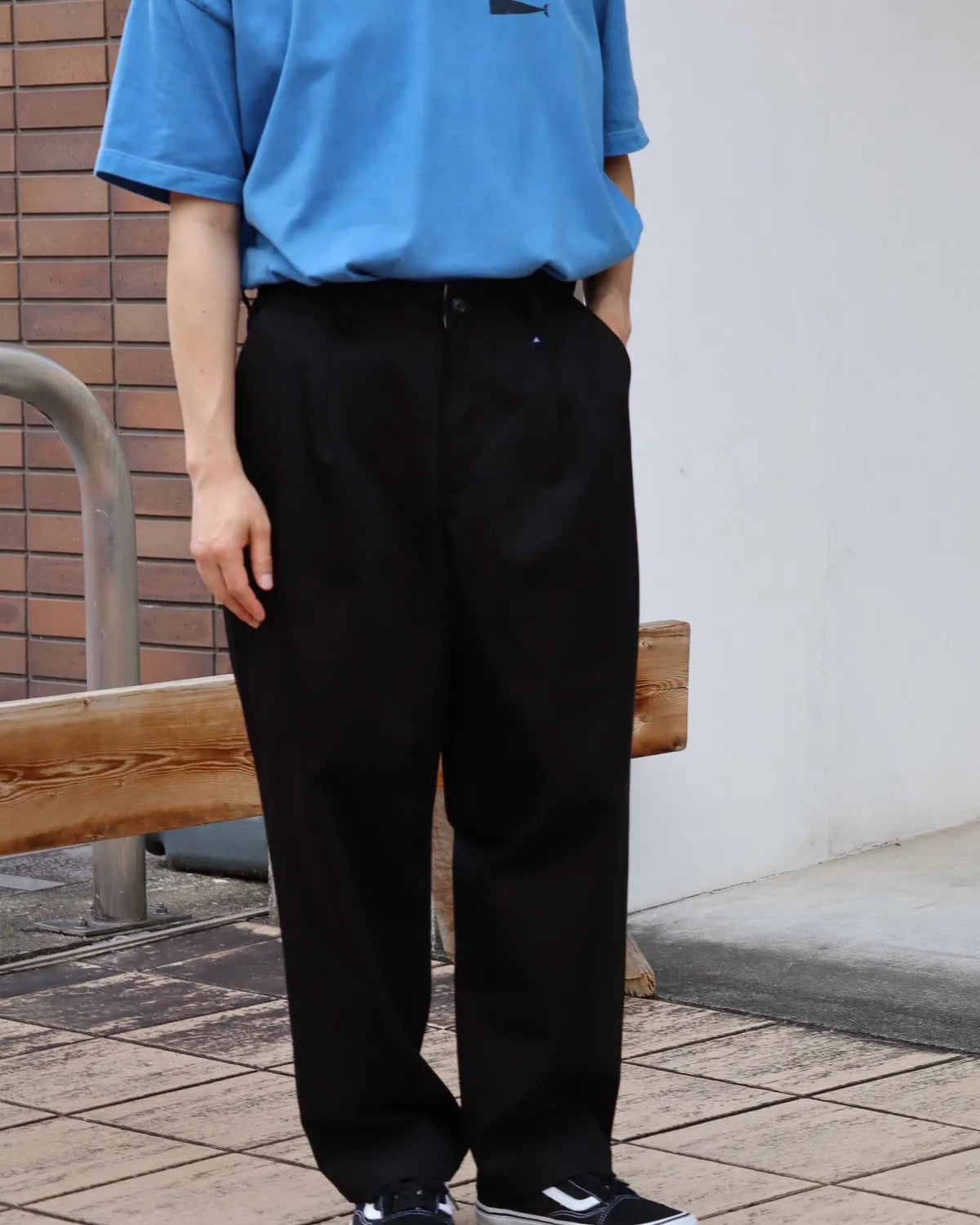DESCENDANT / DC-3 ORGANIC COTTON TWILL TROUSERS (262TQDS-PTM01)