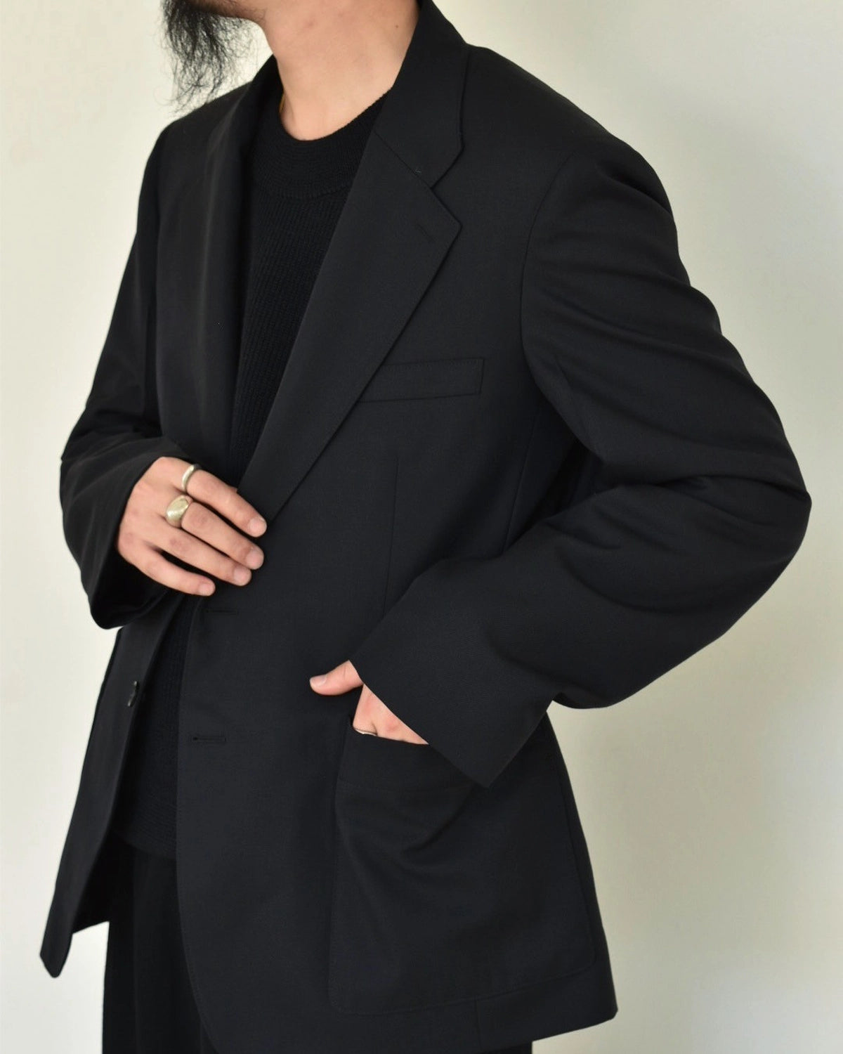 LEMAIRE / TAILORED SINGLE BREASTED JACKET (JA1084 LF1048)