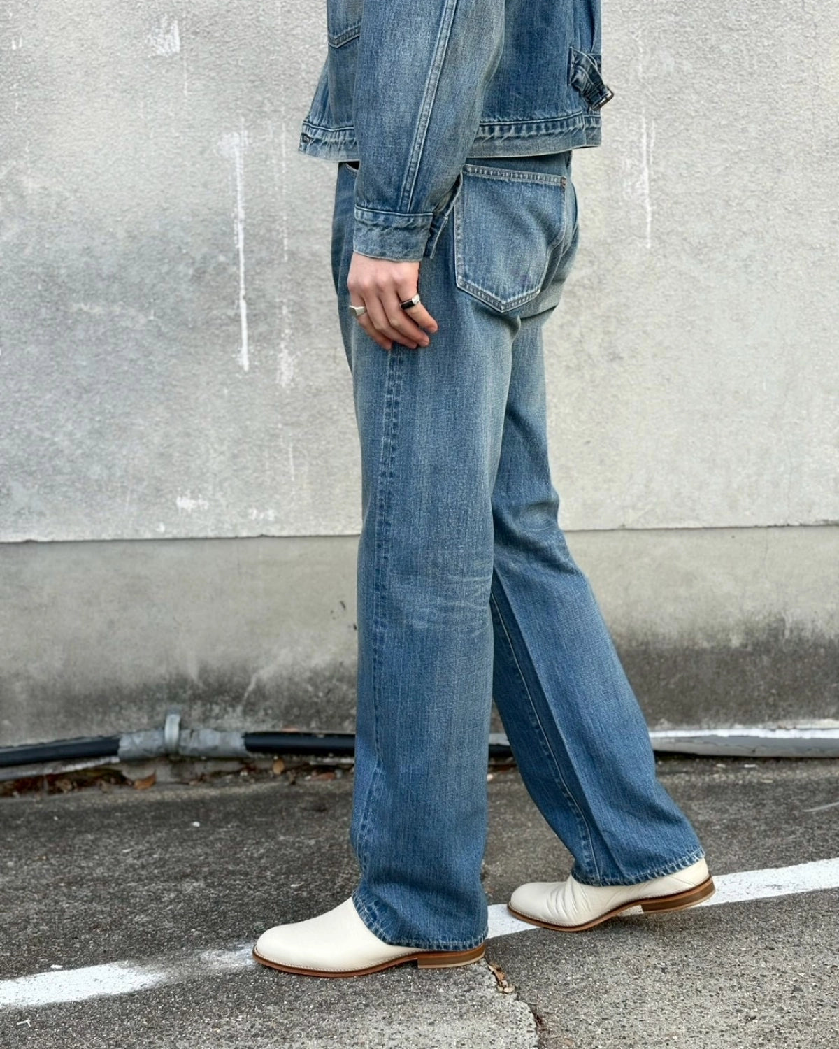 A.PRESSE / No.2 Washed Denim Pants (AP-4008)