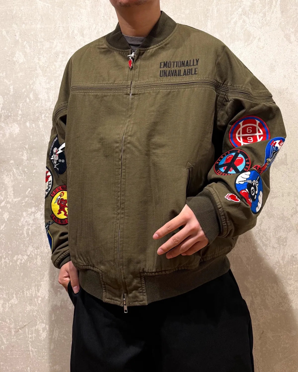 Emotionaly Unavailable  / EU PATCH JACKET (EU-HR1-0000-004)