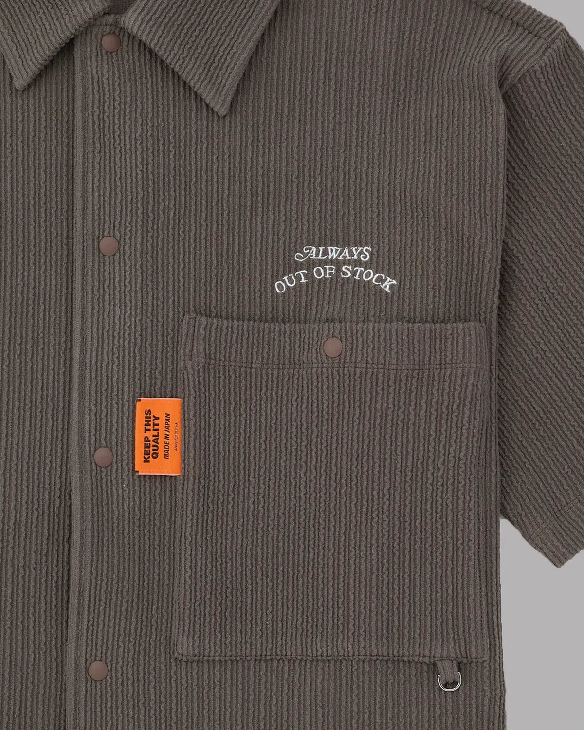ALWAYS OUT OF STOCK / FRILL STRIPES S/S SHIRT (HA-025105120)
