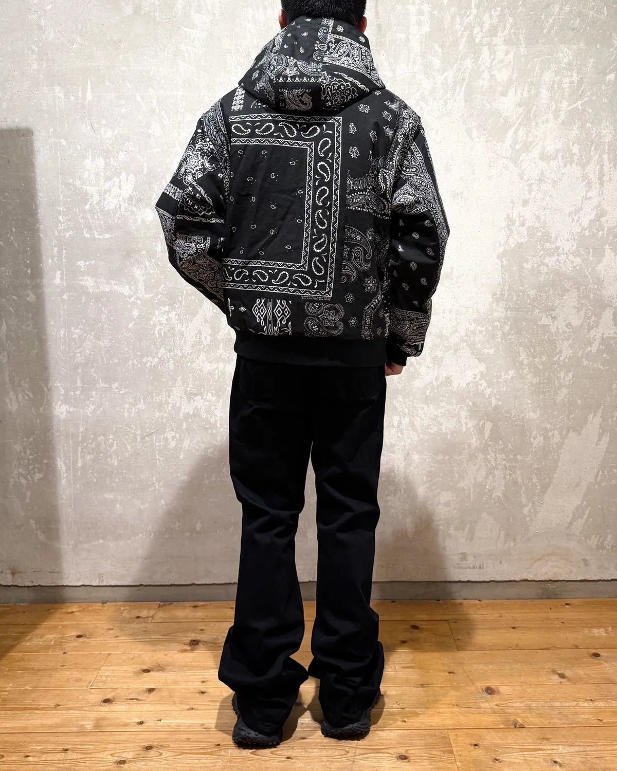 MIYAGIHIDETAKA -Rafu-  / Quilted Hoodie Jacket (MH027)