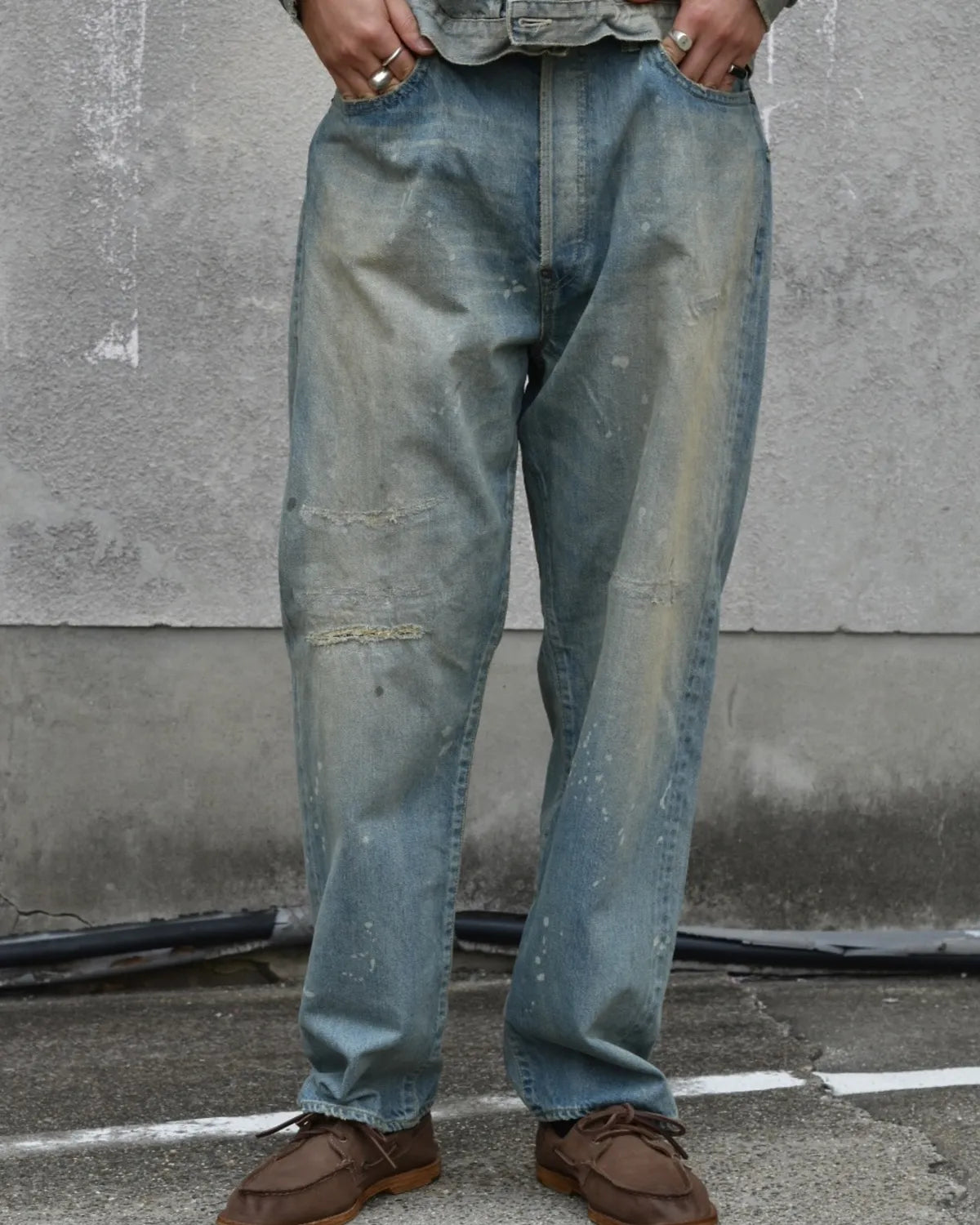 A.PRESSE / No.37 Washed Wide Denim Pants (25AAP-04-40)