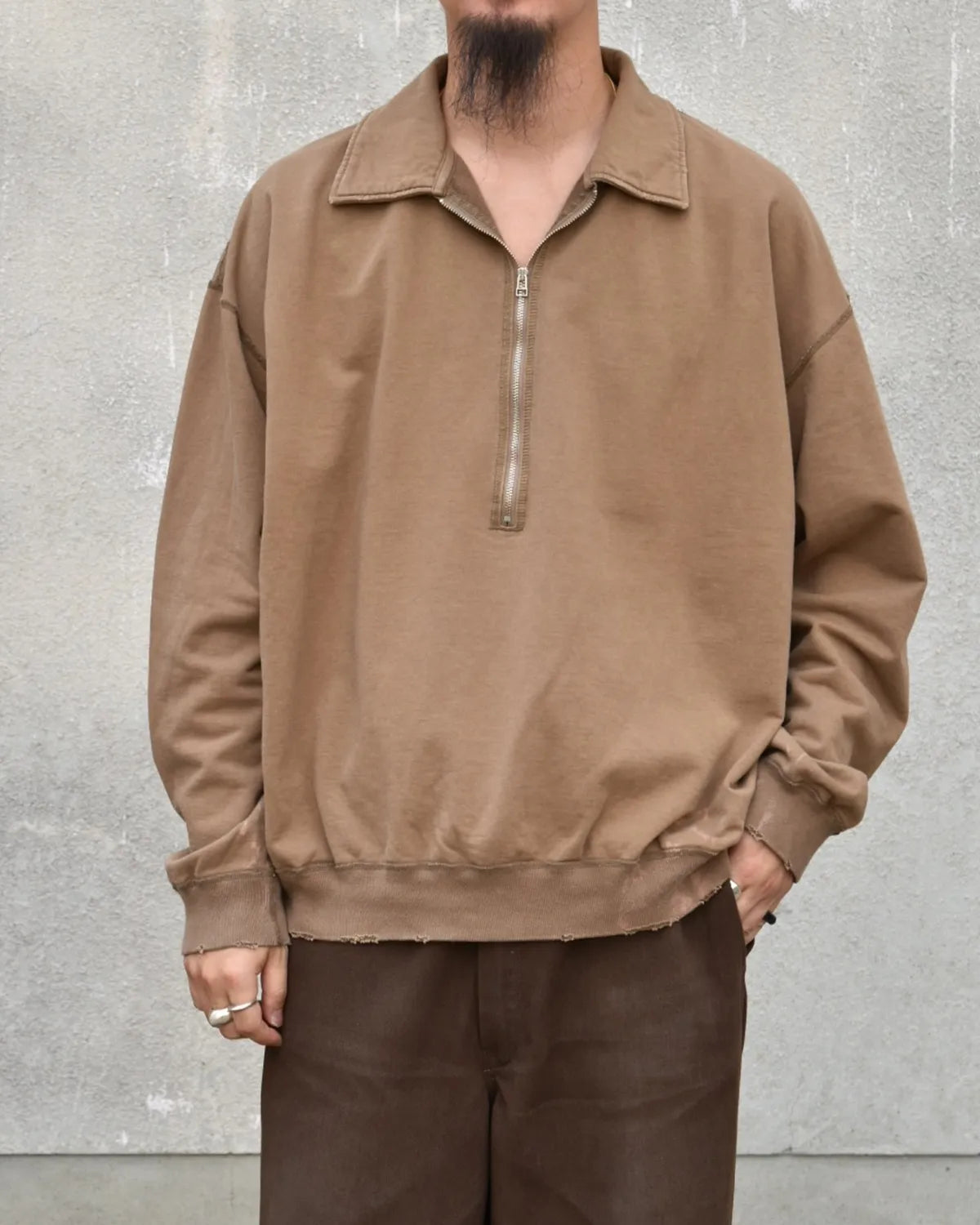 concause / HALF ZIP SWEAT (2502004)