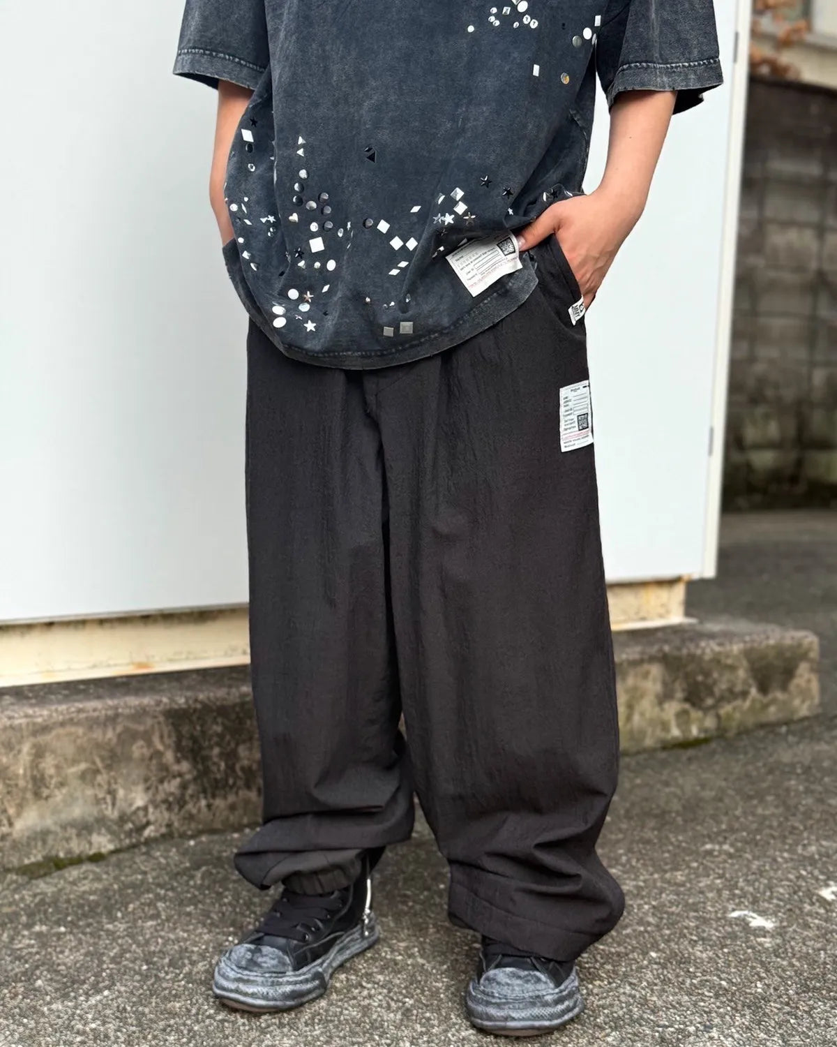 Maison MIHARA YASUHIRO / SLEEVE LAYERED TROUS (J15PT132)