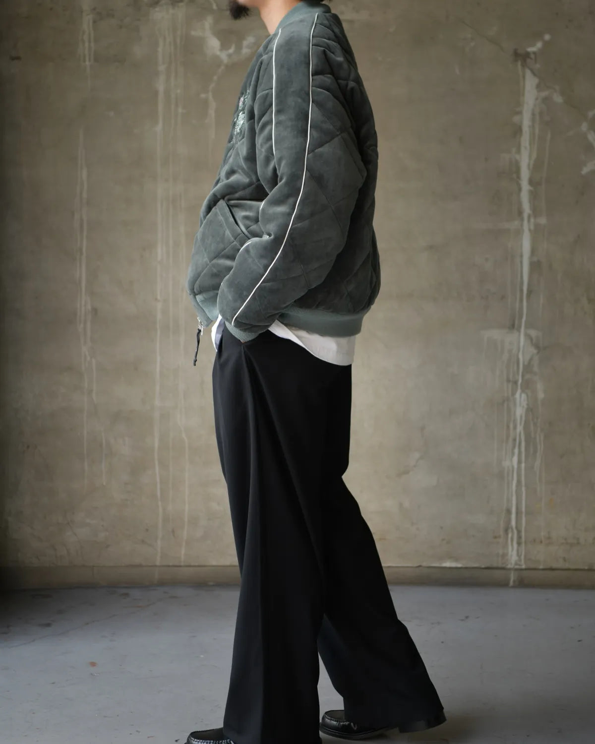 DELUXE / DELUXE × TIGHTBOOTH VELOUR SOUVENIR JKT (26SD5344)