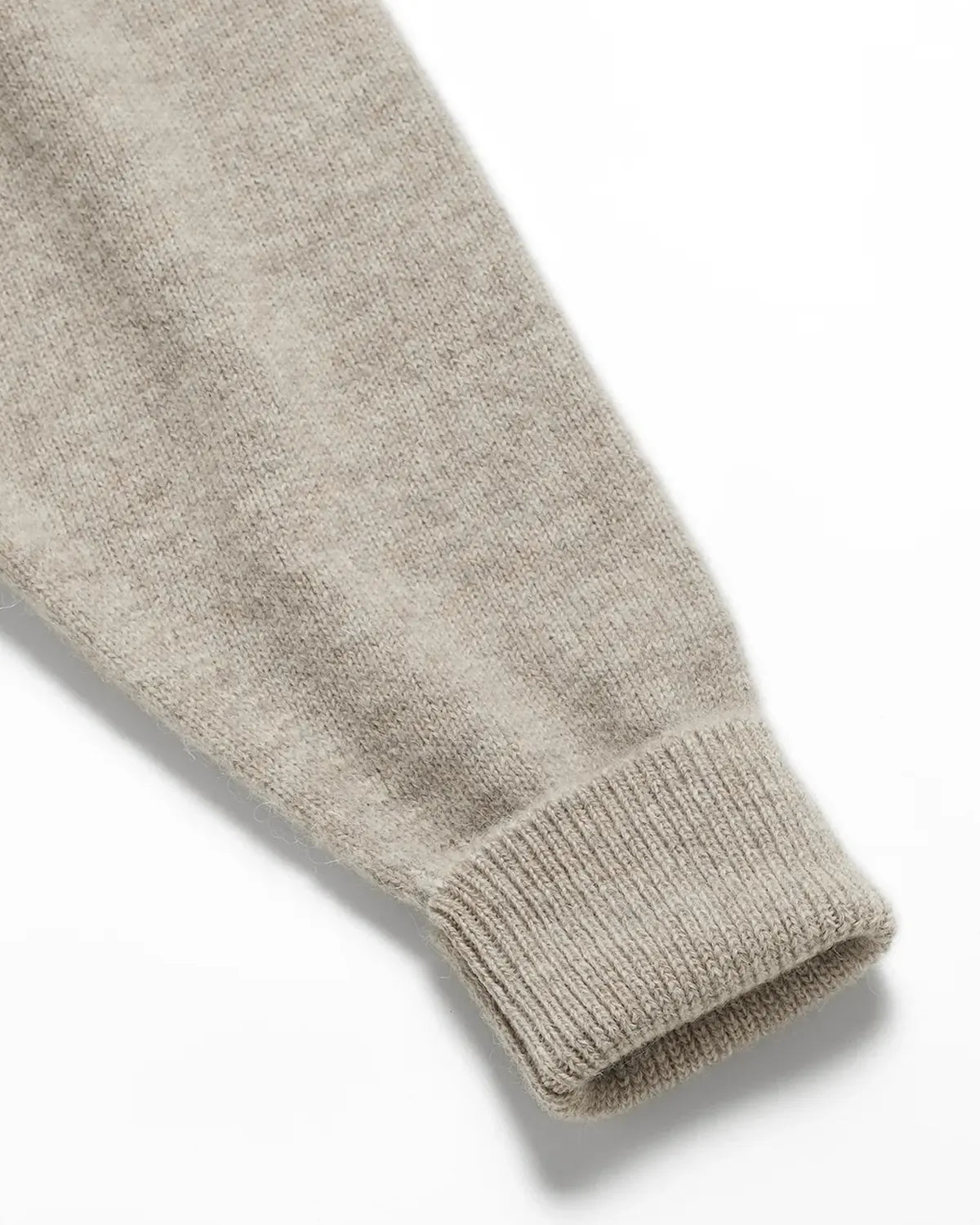 BATONER / Men BABY ALPACA KURUMI TENJIKU CREW NECK (BN-25FM-057)