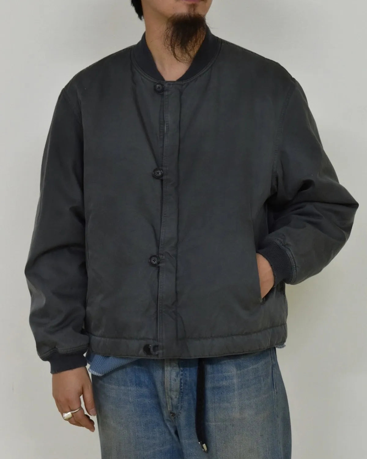 A.PRESSE / Vintage Silk Bomber Jacket (25AAP-01-27)