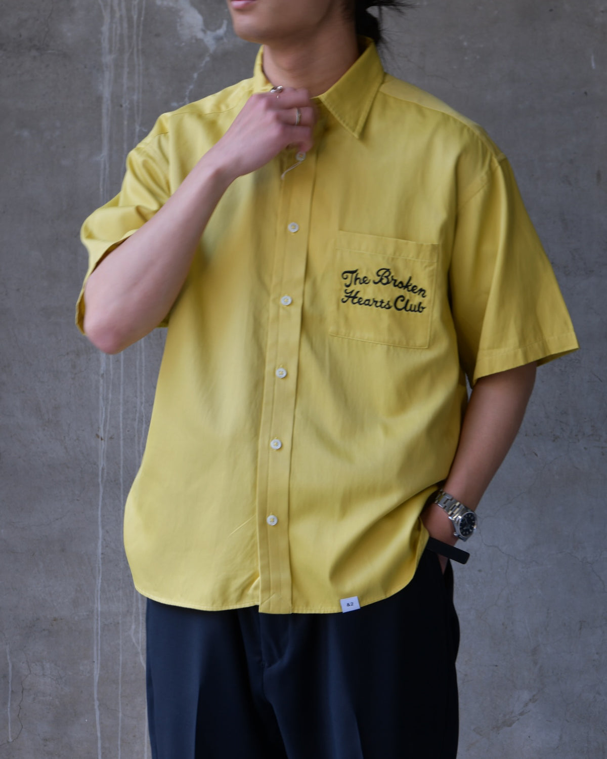 BEDWIN & THE HEARTBREAKERS / S/S WMBROIDERED SHIRT "BLUNT" (26SB1759)