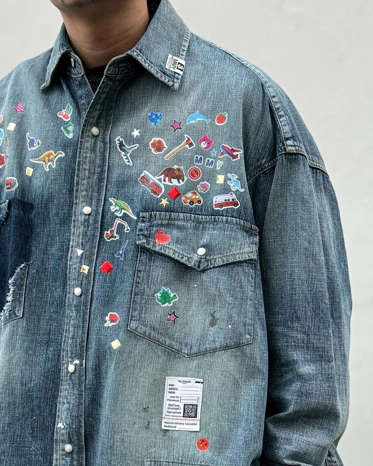 Maison MIHARA YASUHIRO / DENIM SHIRTS w STK (J16SH125)