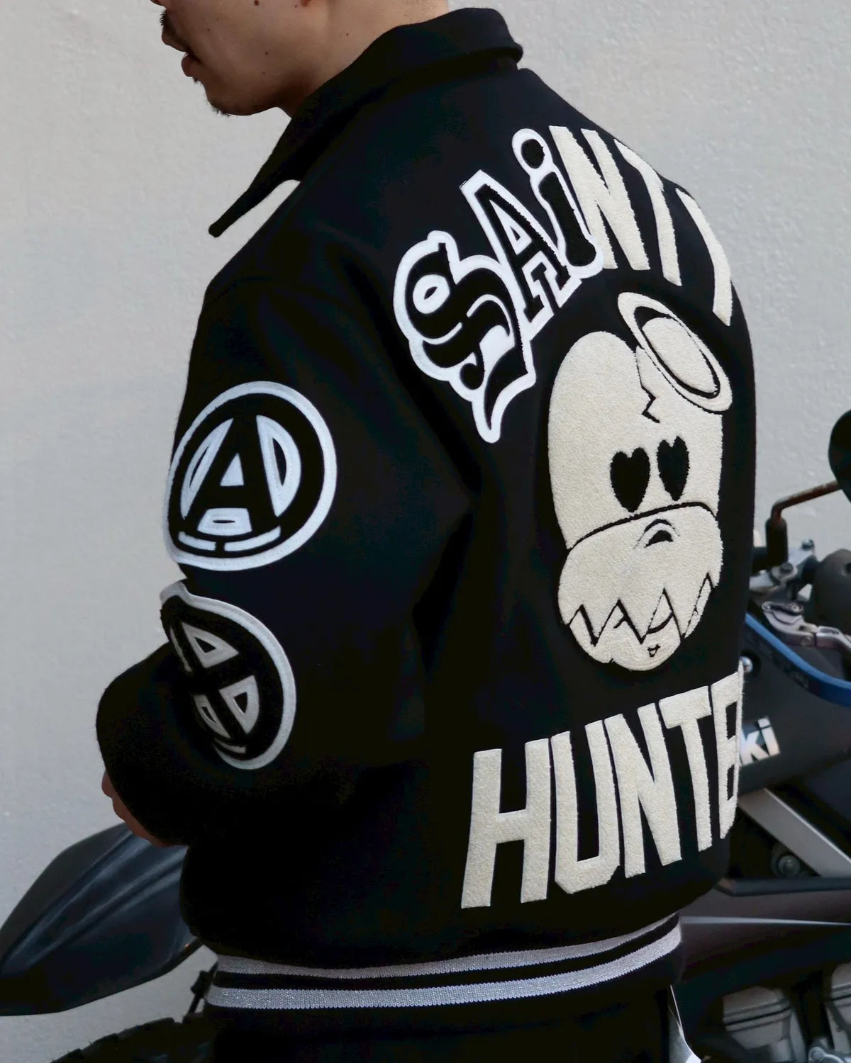 ©︎SAINT Mxxxxxx × BOUNTY HUNTER / BH_VARSITY JKT / SNTHUNTER (SM-MK8-0000-C34)