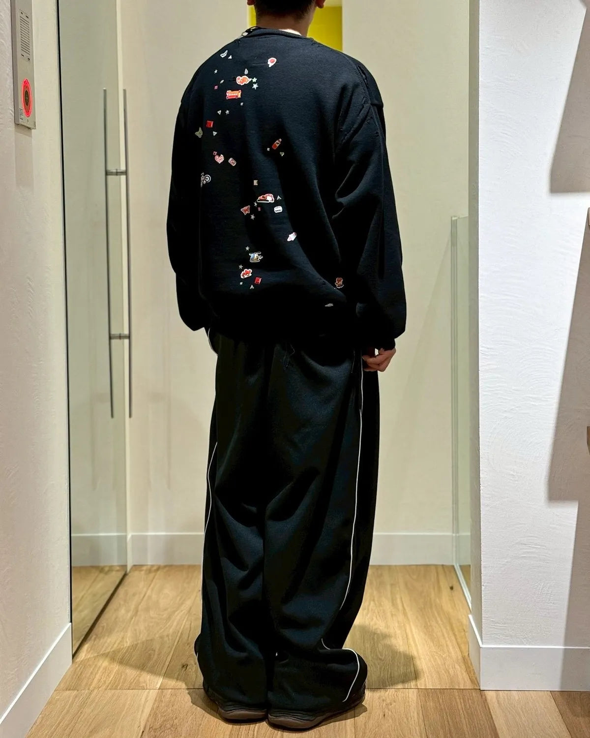 Maison MIHARA YASUHIRO / Kids Sticker Printed Knit Sweater (J16SW700)