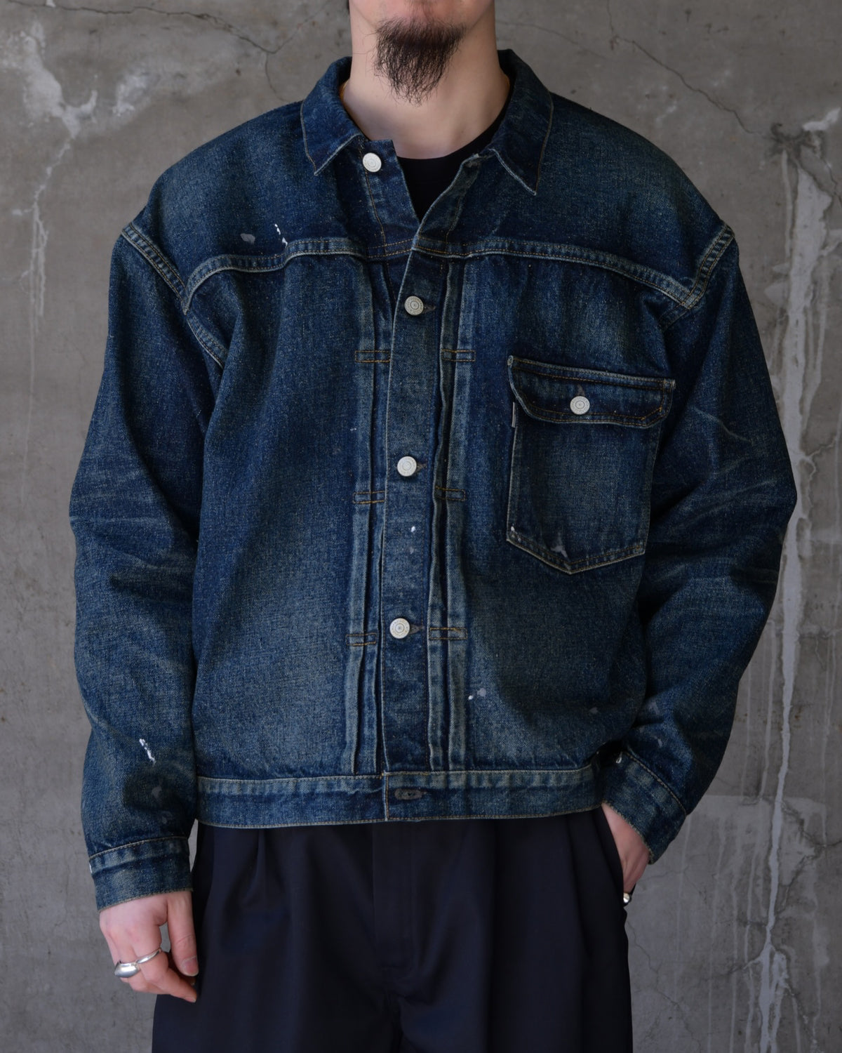 New Manual / #001 T-BACK DENIM JACKET (2026SSJK-YY-0001)