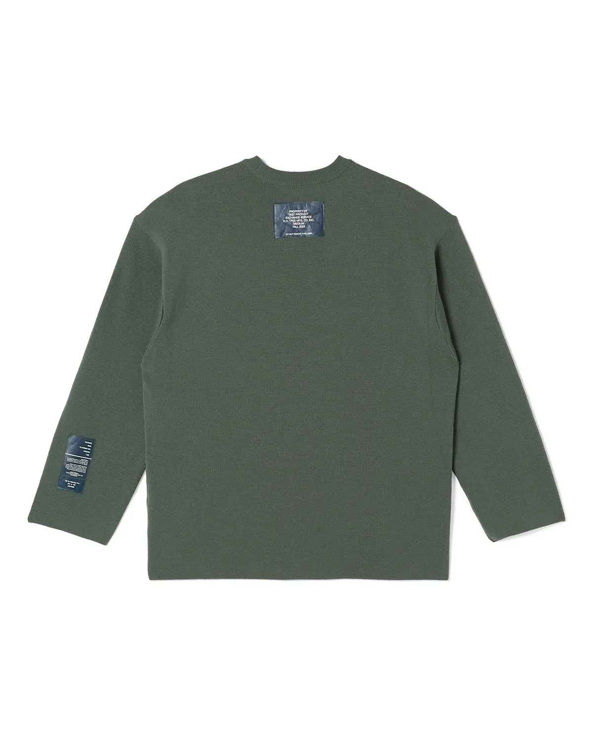 N.HOOLYWOOD バイアス クルーネックニット 長袖 38 グレー (エヌ 