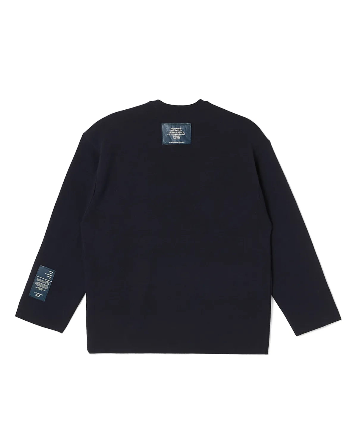 N.HOOLYWOOD バイアス クルーネックニット 長袖 38 グレー (エヌ 
