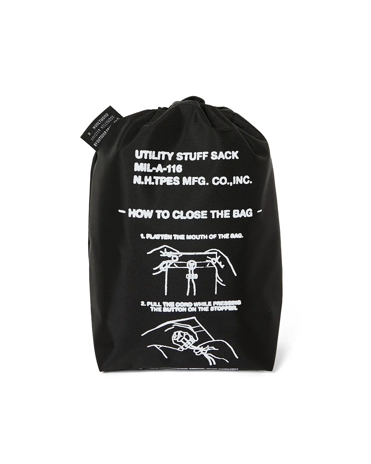 N.HOOLYWOOD TEST PRODUCT EXCHANGE SERVICE × OUTDOOR PRODUCTS / DRAWSTRING BAG -SMALL- (9261-AC03)