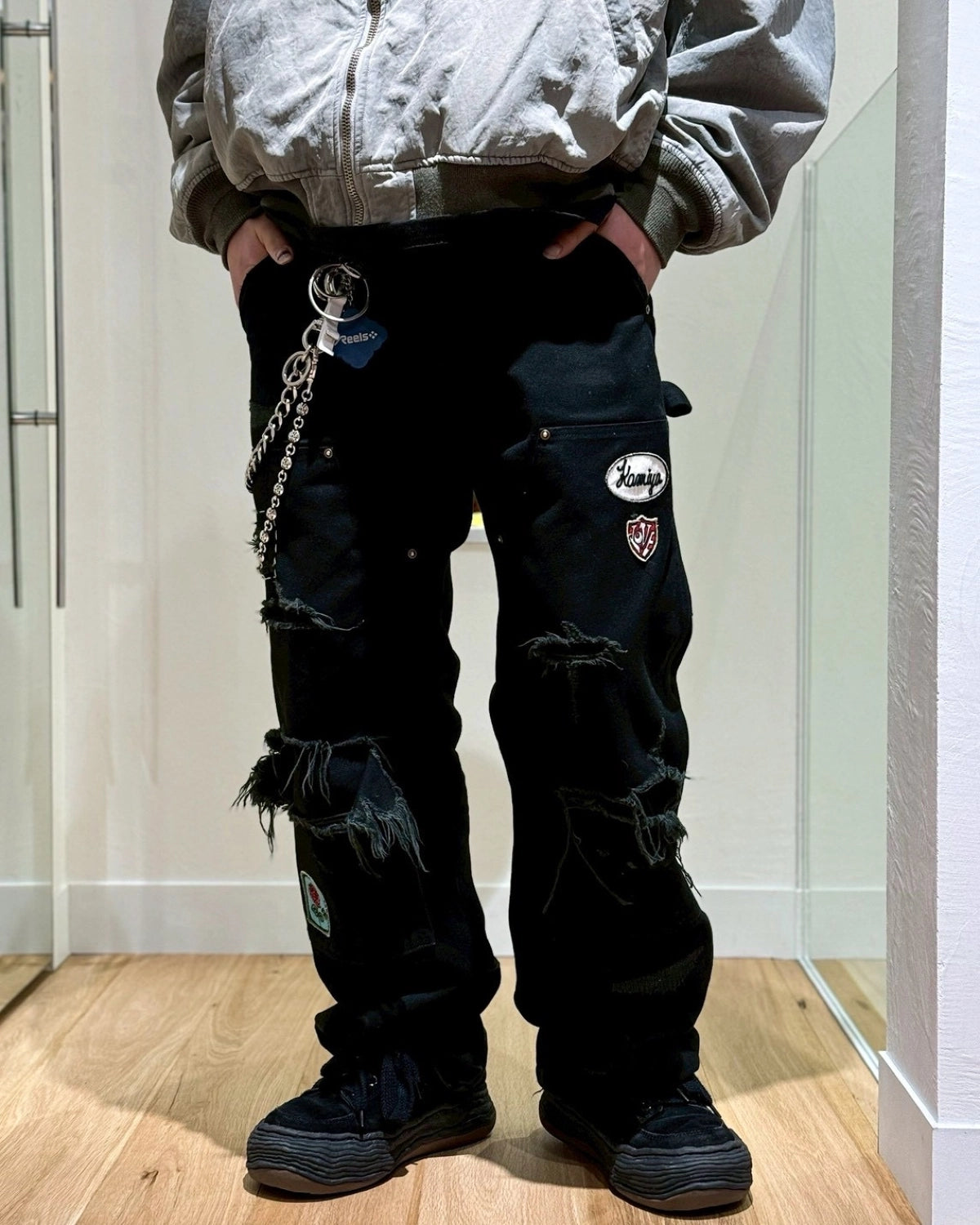 KAMIYA × REGGAWS EXCLUSIVE / BORO PAINTER PANTS for REGGAWS (G15RG101)