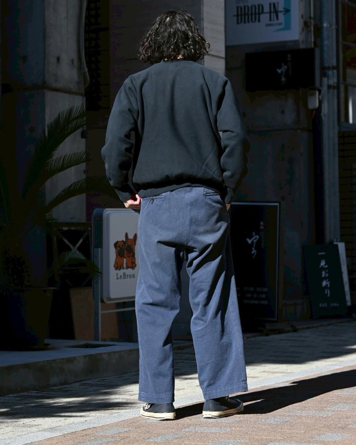 A.PRESSE / Vintage Half Zip Rib Collar Sweatshirt (26SAP-05-11)