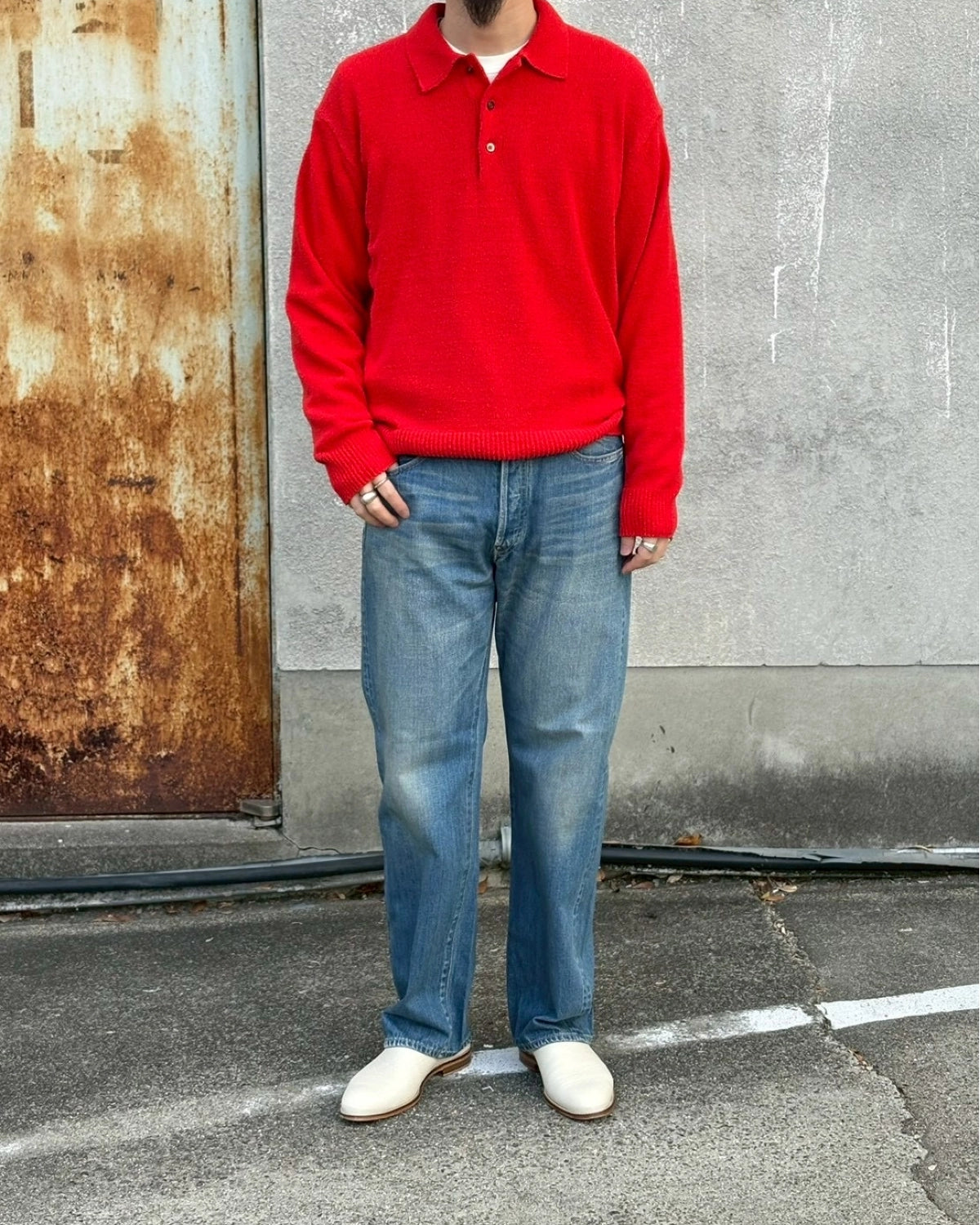 A.PRESSE / Washed Silk Nep Polo Shirts (26SAP-03-09)