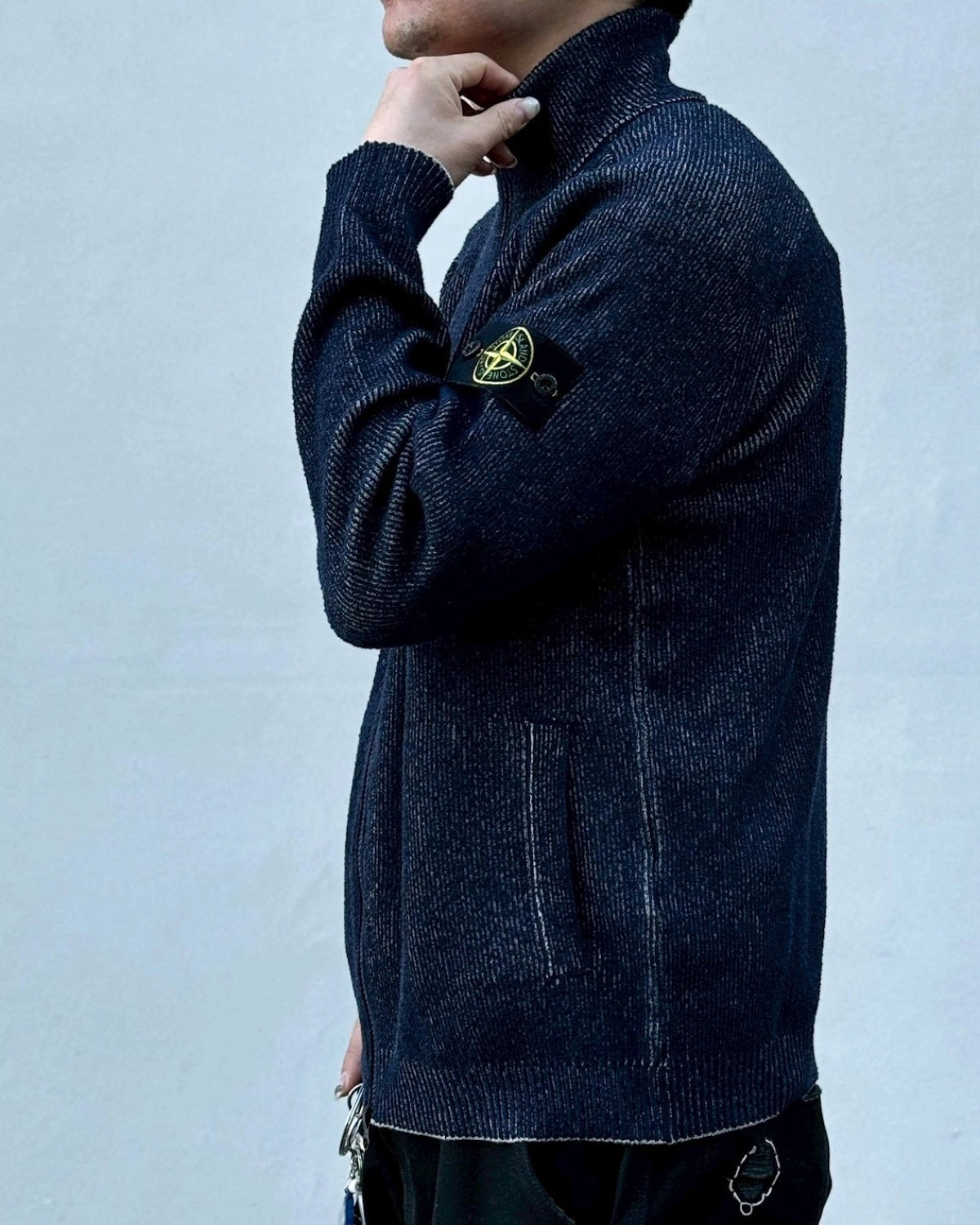 STONE ISLAND / PLATED RIB COTTON BOUCLE (L1155100034)