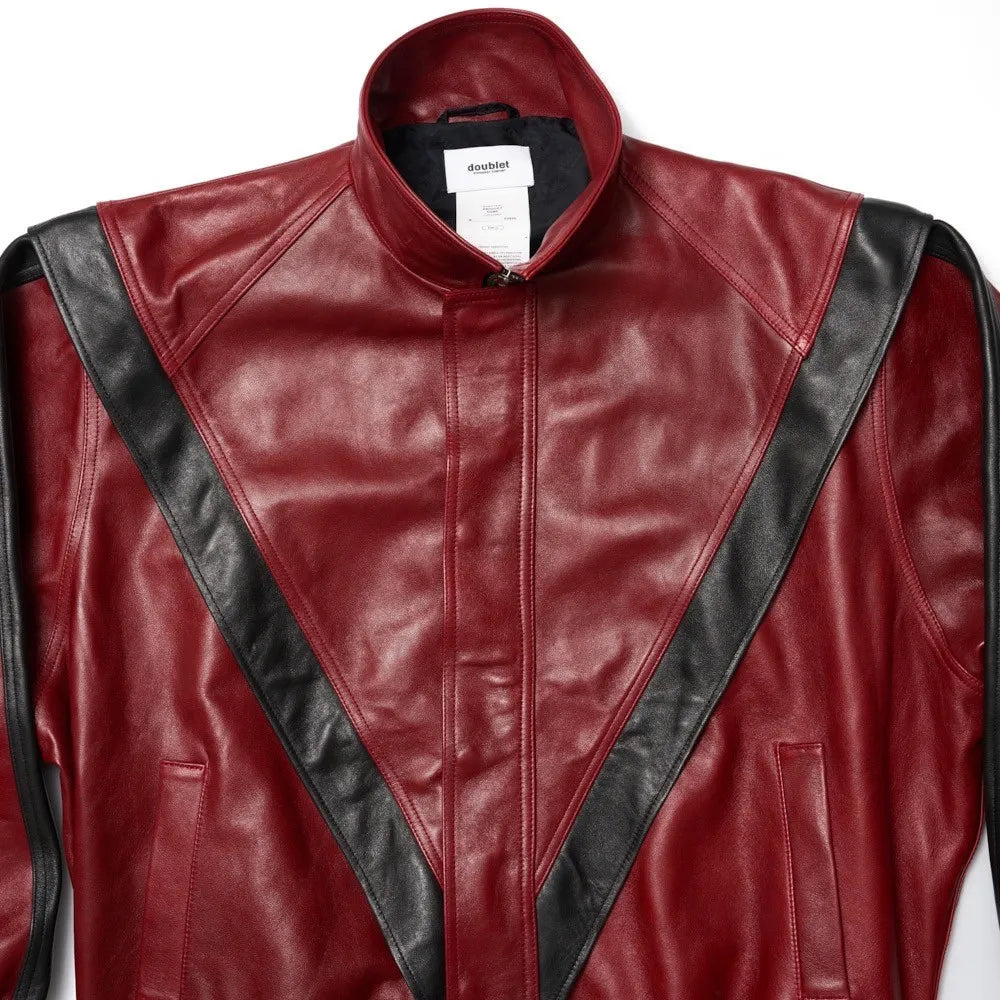 doublet / LEATHER TRACK JACKET (24AW04BL190)