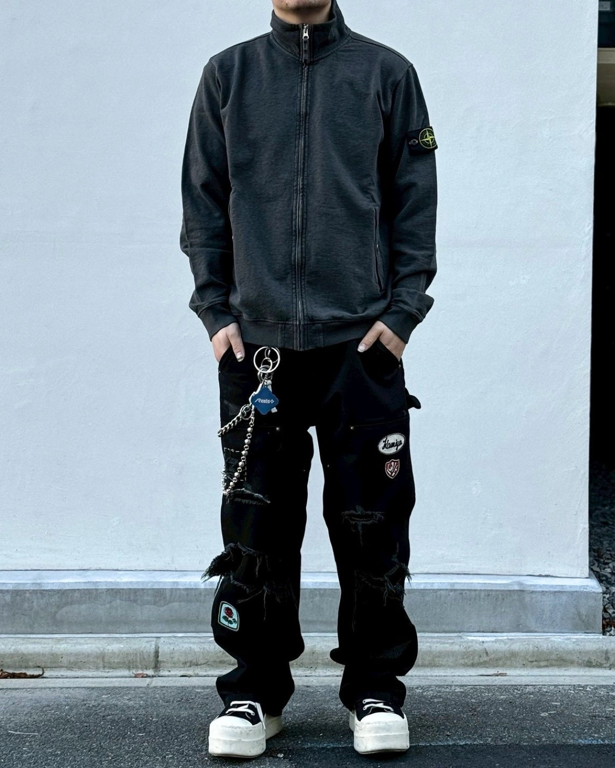 STONE ISLAND / ZIP SWEAT (L1S156100033)