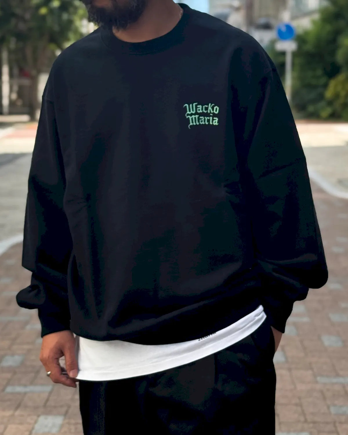 WACKO MARIA / WASHED MIDDLE WEIGHT CREW NECK SWEAT SHIRT (26FWE-WMC-SS05)