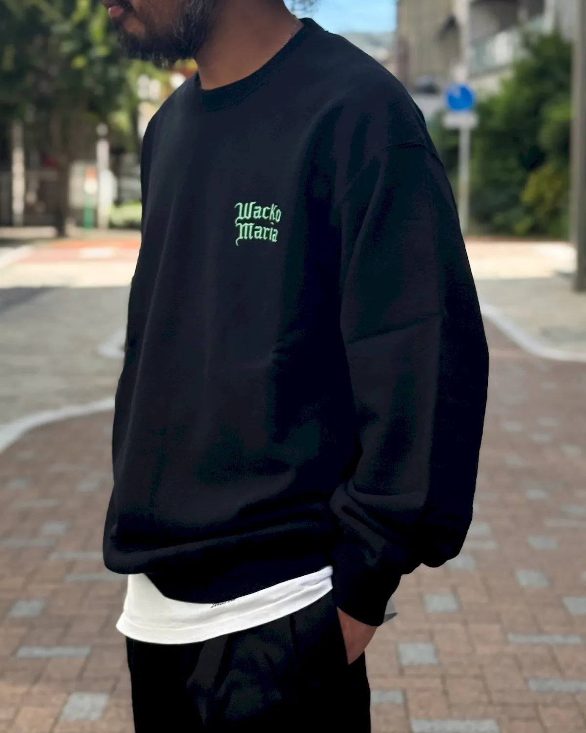 WACKO MARIA / WASHED MIDDLE WEIGHT CREW NECK SWEAT SHIRT (26FWE-WMC-SS05)