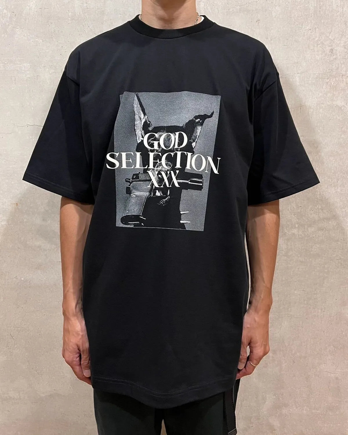 GOD SELECTION XXX / Doberman & Gun Logo Photo Tee (GX-S26-ST-16)