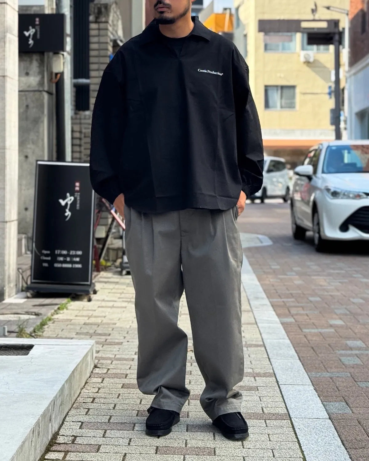 COOTIE PRODUCTIONS / Cotton Gabardine L/S Skipper Shirt (CTE-26S422)