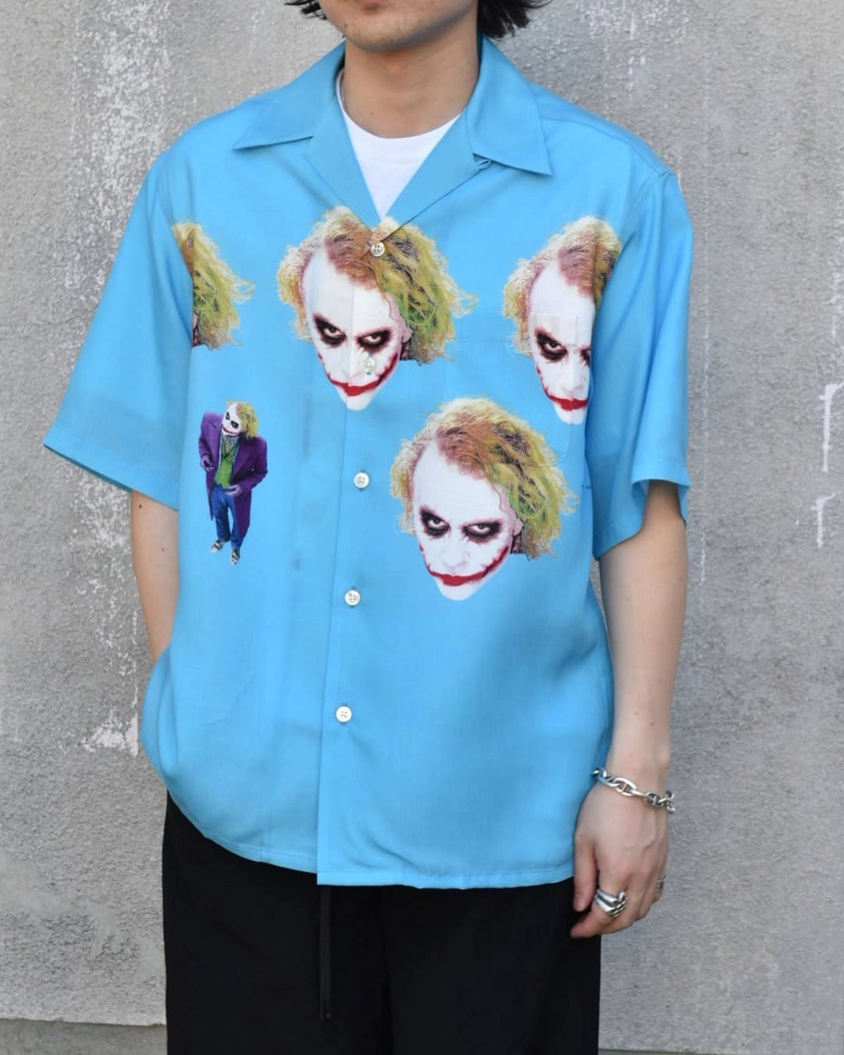 WACKO MARIA × THE DARK KNIGHT TRILOGY / S/S HAWAIIAN SHIRT -TYPE-5- (TDKT-WM-HI05)