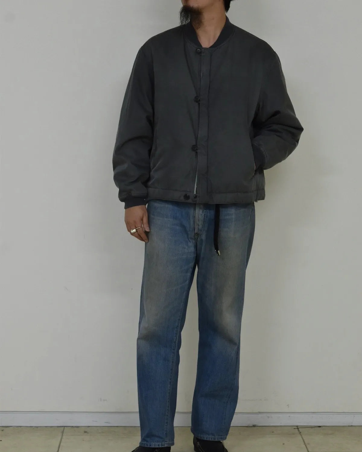 A.PRESSE / Vintage Silk Bomber Jacket (25AAP-01-27)
